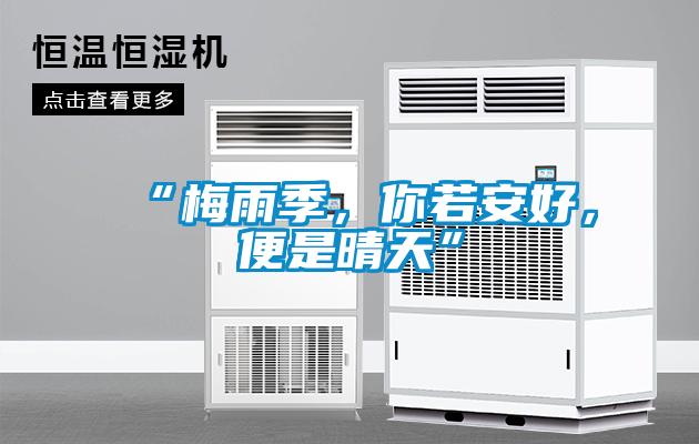 “梅雨季，你若安好，便是晴天”