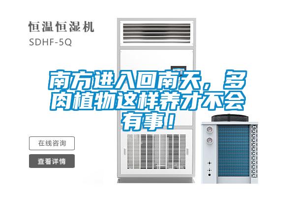南方進入回南天，多肉植物這樣養(yǎng)才不會有事！