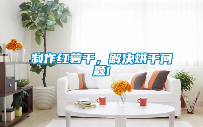 制作紅薯干，解決烘干問題!