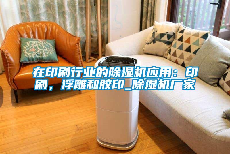 在印刷行業(yè)的除濕機(jī)應(yīng)用：印刷，浮雕和膠印_除濕機(jī)廠家