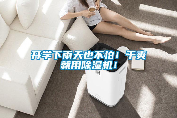 開學(xué)下雨天也不怕！干爽就用除濕機(jī)！