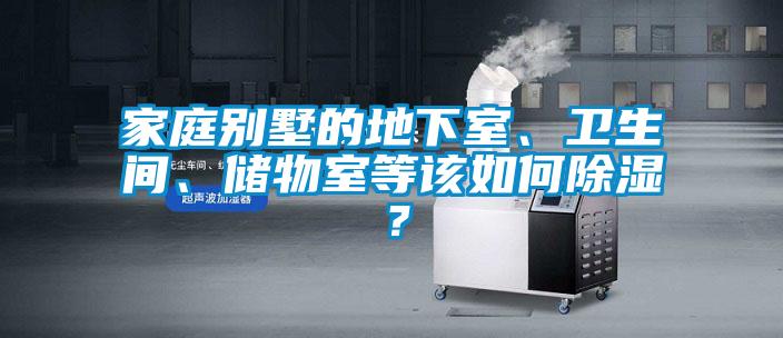 家庭別墅的地下室、衛(wèi)生間、儲物室等該如何除濕？