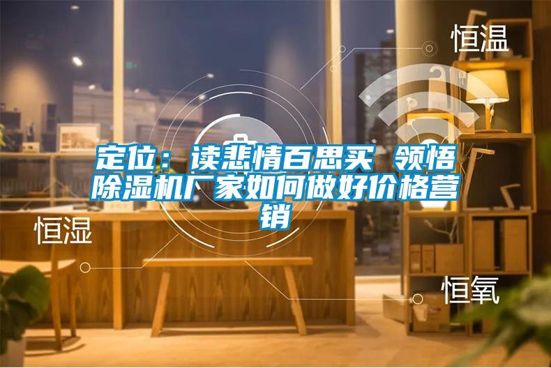 定位：讀悲情百思買 領(lǐng)悟除濕機(jī)廠家如何做好價格營銷