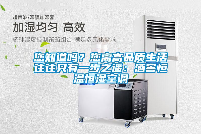 您知道嗎？您離高品質(zhì)生活往往只有一步之遙：酒窖恒溫恒濕空調(diào)