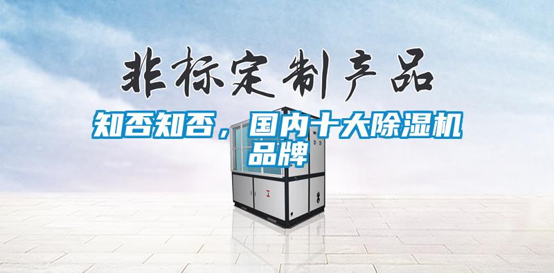 知否知否，國內(nèi)十大除濕機品牌