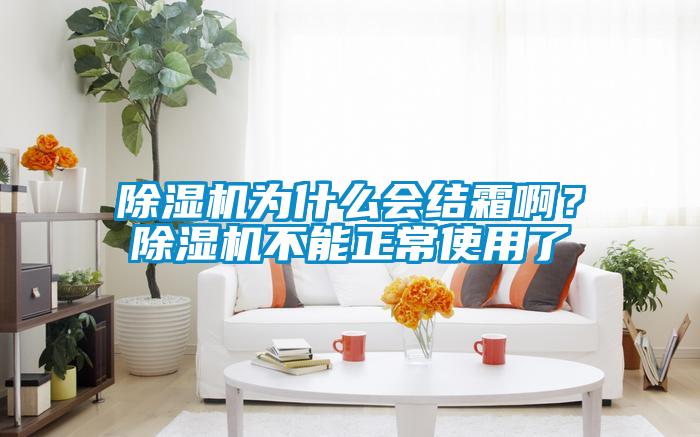 除濕機(jī)為什么會(huì)結(jié)霜?。砍凉駲C(jī)不能正常使用了