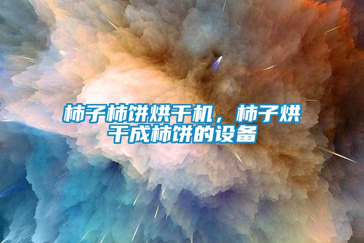 柿子柿餅烘干機，柿子烘干成柿餅的設(shè)備