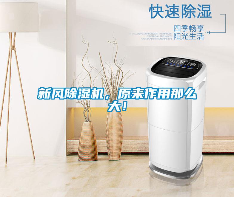 新風(fēng)除濕機，原來作用那么大！