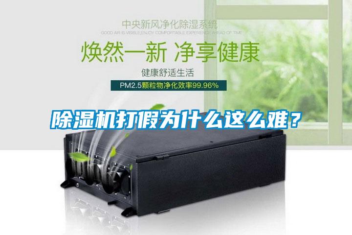 除濕機(jī)打假為什么這么難？