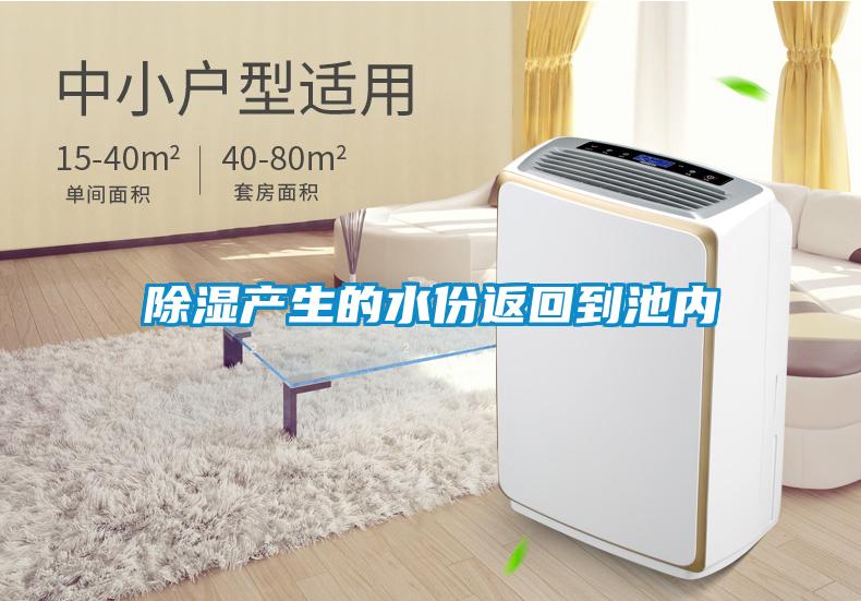 除濕產(chǎn)生的水份返回到池內(nèi)
