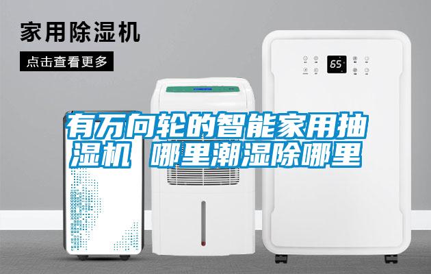 有萬(wàn)向輪的智能家用抽濕機(jī) 哪里潮濕除哪里