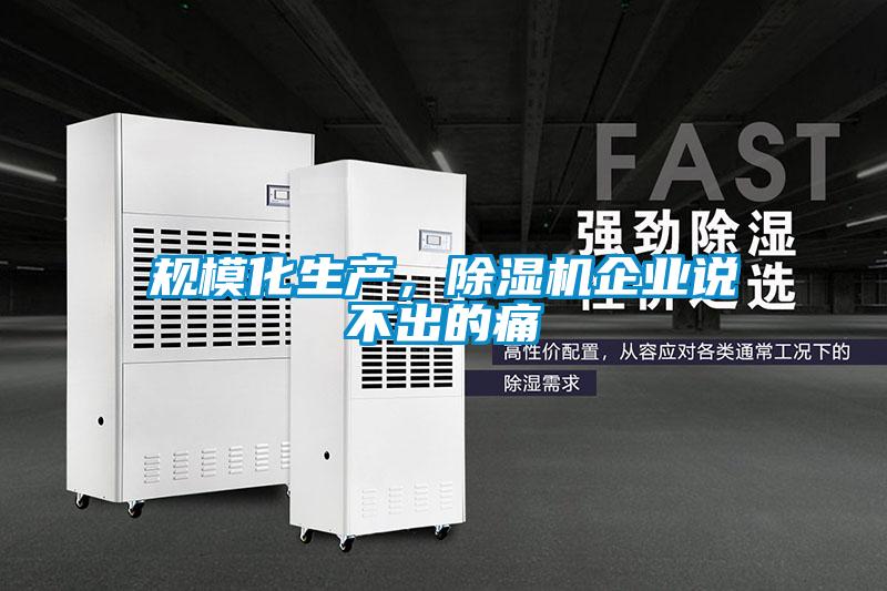 規(guī)模化生產(chǎn)，除濕機企業(yè)說不出的痛