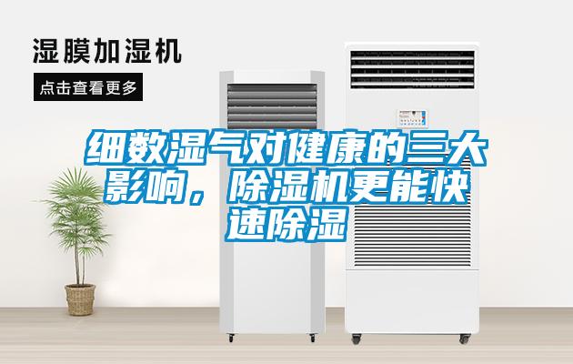 細(xì)數(shù)濕氣對健康的三大影響，除濕機更能快速除濕