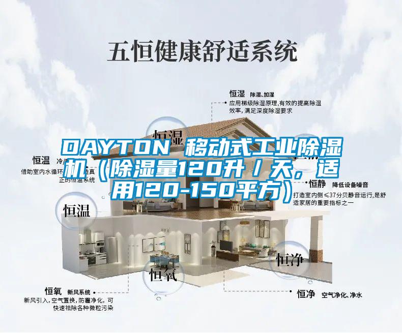 DAYTON 移動(dòng)式工業(yè)除濕機(jī)（除濕量120升／天，適用120-150平方）