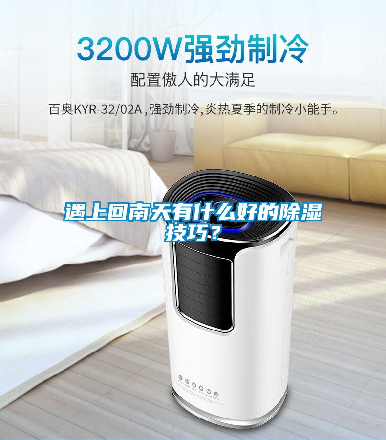 遇上回南天有什么好的除濕技巧？