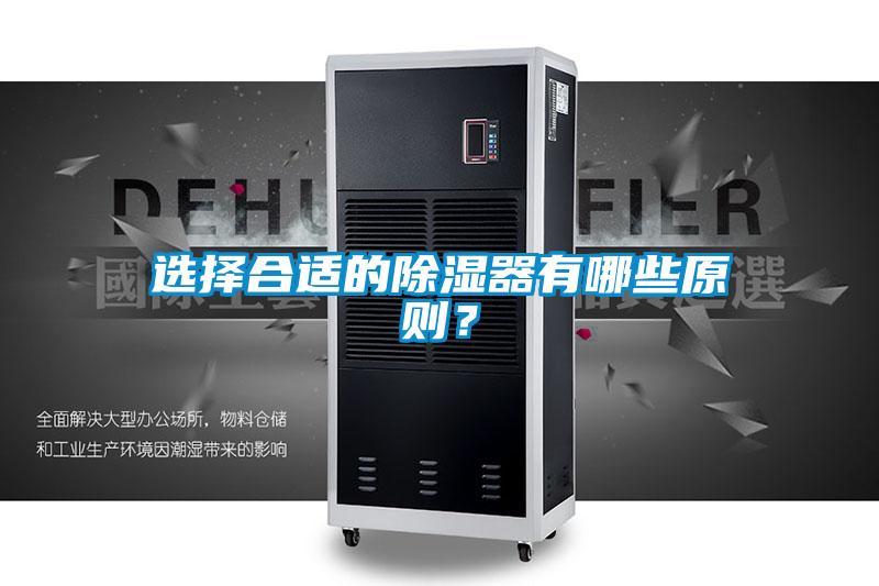 選擇合適的除濕器有哪些原則？