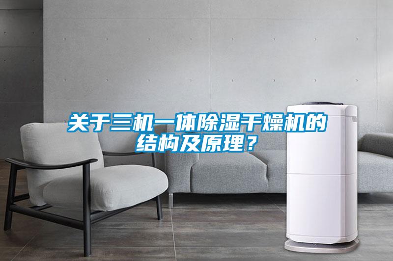 關(guān)于三機(jī)一體除濕干燥機(jī)的結(jié)構(gòu)及原理？