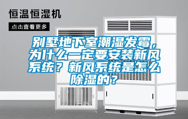 別墅地下室潮濕發(fā)霉，為什么一定要安裝新風(fēng)系統(tǒng)？新風(fēng)系統(tǒng)是怎么除濕的？