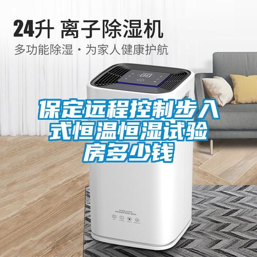保定遠(yuǎn)程控制步入式恒溫恒濕試驗房多少錢