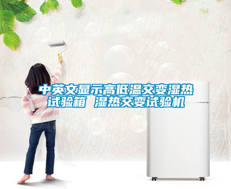 中英文顯示高低溫交變濕熱試驗(yàn)箱 濕熱交變?cè)囼?yàn)機(jī)