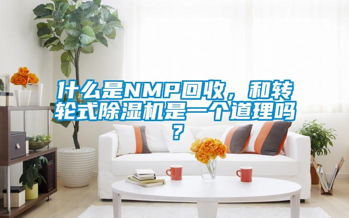 什么是NMP回收，和轉(zhuǎn)輪式除濕機(jī)是一個(gè)道理嗎？