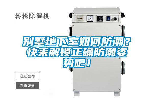 別墅地下室如何防潮？快來(lái)解鎖正確防潮姿勢(shì)吧！