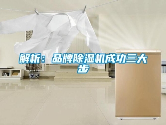行業(yè)新聞解析：品牌除濕機(jī)成功三大步