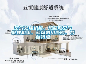 行業(yè)新聞空氣處理機組，熱回收空氣處理機組，新風(fēng)機組區(qū)別、各自特點