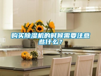 企業(yè)新聞購買除濕機(jī)的時候需要注意些什么？