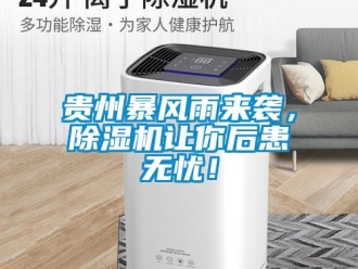行業(yè)新聞貴州暴風(fēng)雨來襲，除濕機讓你后患無憂！