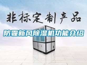 企業(yè)新聞防霾新風(fēng)除濕機(jī)功能介紹