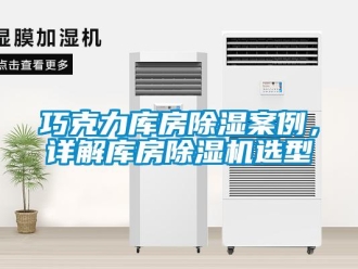 行業(yè)新聞巧克力庫房除濕案例，詳解庫房除濕機(jī)選型