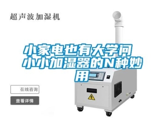 知識(shí)百科小家電也有大學(xué)問 小小加濕器的N種妙用