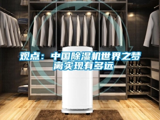 行業(yè)新聞觀點(diǎn)：中國除濕機(jī)世界之夢 離實(shí)現(xiàn)有多遠(yuǎn)