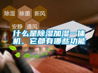 行業(yè)新聞什么是除濕加濕一體機，它都有哪些功能