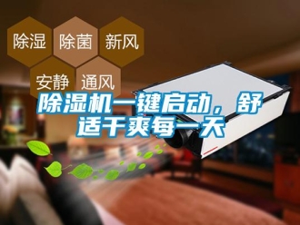 企業(yè)新聞除濕機(jī)一鍵啟動，舒適干爽每一天