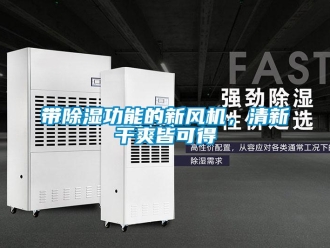 企業(yè)新聞帶除濕功能的新風(fēng)機(jī)，清新干爽皆可得