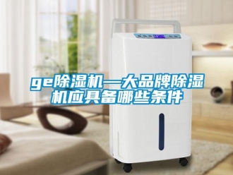 企業(yè)新聞ge除濕機(jī)—大品牌除濕機(jī)應(yīng)具備哪些條件