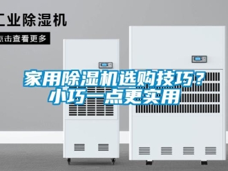 行業(yè)新聞家用除濕機選購技巧？小巧一點更實用