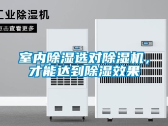 知識百科室內(nèi)除濕選對除濕機，才能達到除濕效果