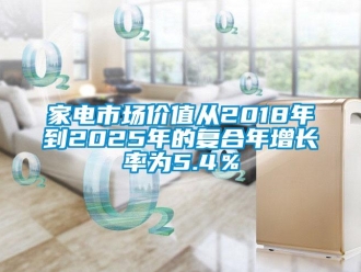 行業(yè)新聞家電市場價(jià)值從2018年到2025年的復(fù)合年增長率為5.4％