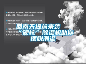 行業(yè)新聞回南天提前來襲 “硬核”除濕機助你擺脫潮濕