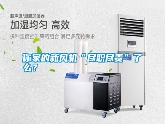行業(yè)新聞你家的新風(fēng)機(jī)“盡職盡責(zé)”了么？