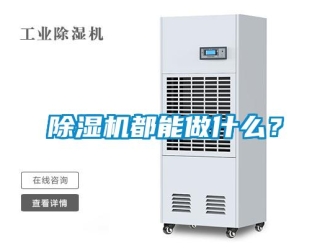 企業(yè)新聞除濕機(jī)都能做什么？