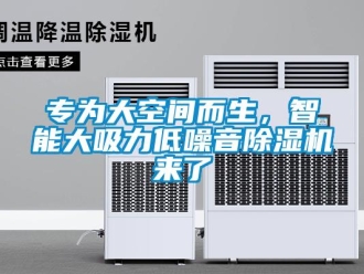 行業(yè)新聞專為大空間而生，智能大吸力低噪音除濕機來了
