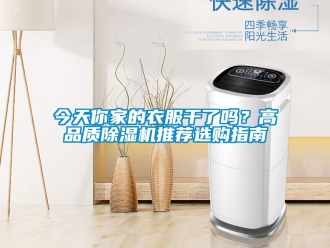 行業(yè)新聞今天你家的衣服干了嗎？高品質(zhì)除濕機(jī)推薦選購(gòu)指南