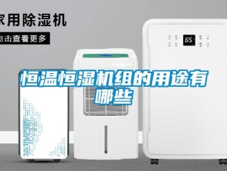 行業(yè)新聞恒溫恒濕機組的用途有哪些