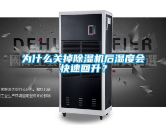 行業(yè)新聞為什么關(guān)掉除濕機后濕度會快速回升？