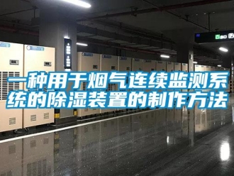 行業(yè)新聞一種用于煙氣連續(xù)監(jiān)測(cè)系統(tǒng)的除濕裝置的制作方法