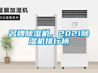 行業(yè)新聞名牌除濕機，2021除濕機排行榜